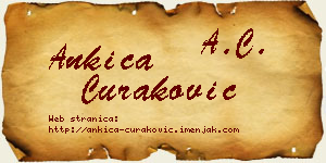 Ankica Curaković vizit kartica